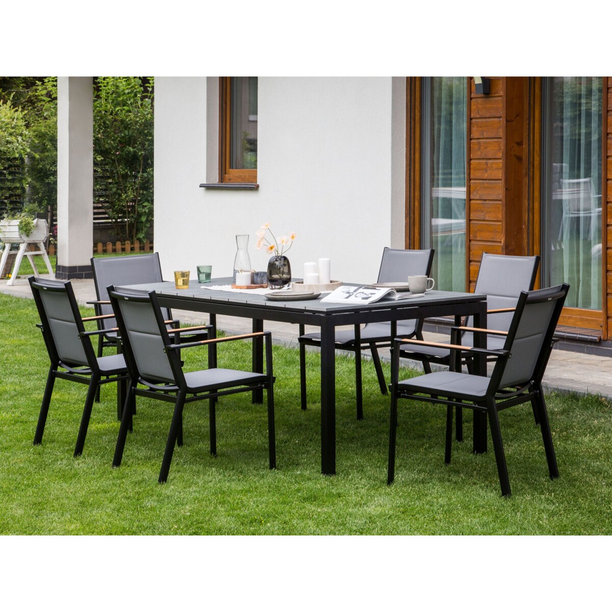 Stół ogrodowy MDF Szary TOFANE