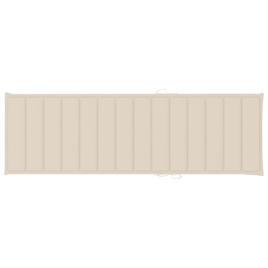 vidaXL Ogrodowy leżak z poduszką, lite drewno akacjowe