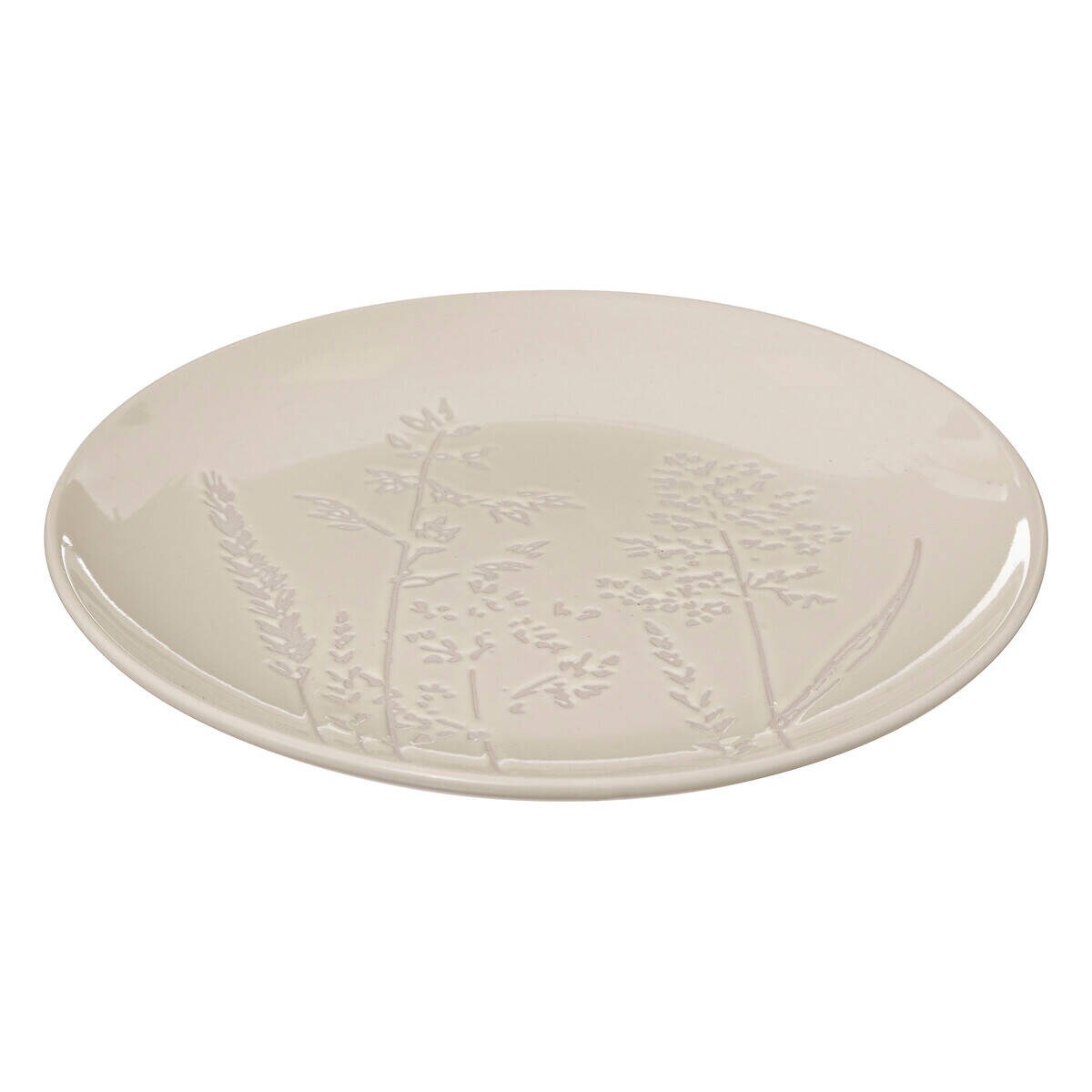 Talerz deserowy ELSA, kamionka, wzór polnych kwiatów, Ø 19 cm