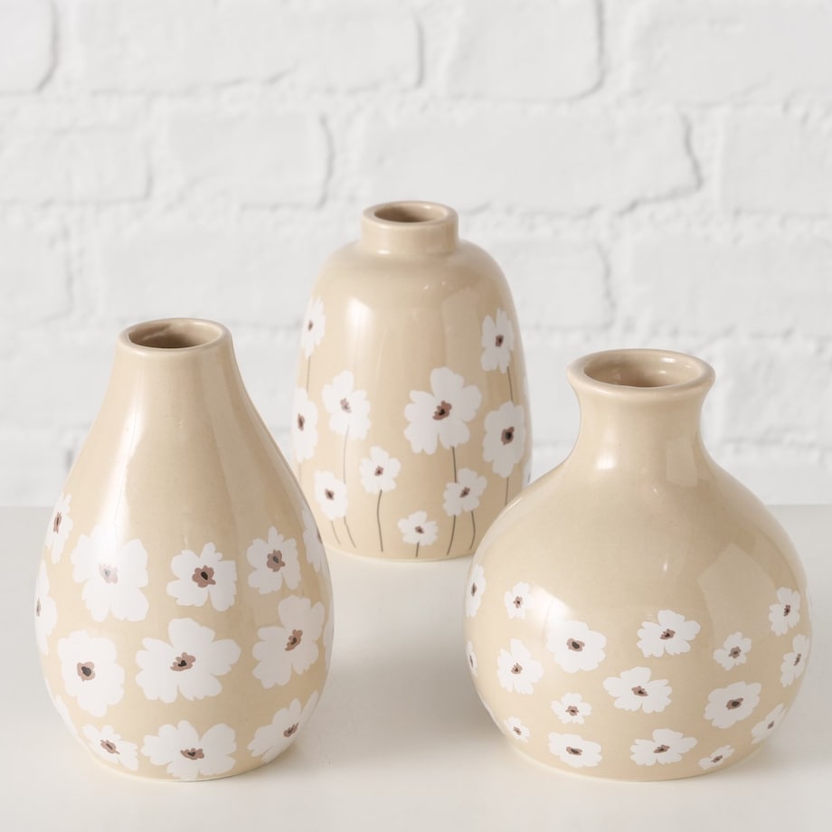 Wazon ceramiczny w kwiaty CANEA