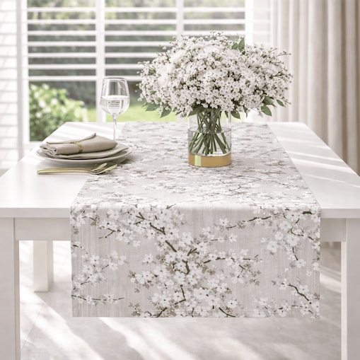 Bieżnik z motywem gałązek Twigs – 50 × 150 cm