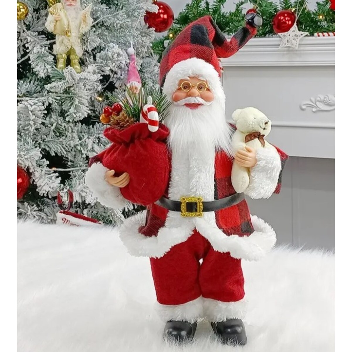 Gwiazdor Mikołaj Krasnal Figurka Świąteczna Xxl