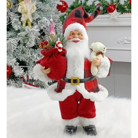 Gwiazdor Mikołaj Krasnal Figurka Świąteczna Xxl