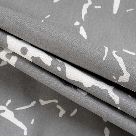 Pościel bawełniana 200x220 Mercer Grey szara i biała w dekoracyjny wzór, Cottonlove Exclusive, Darymex