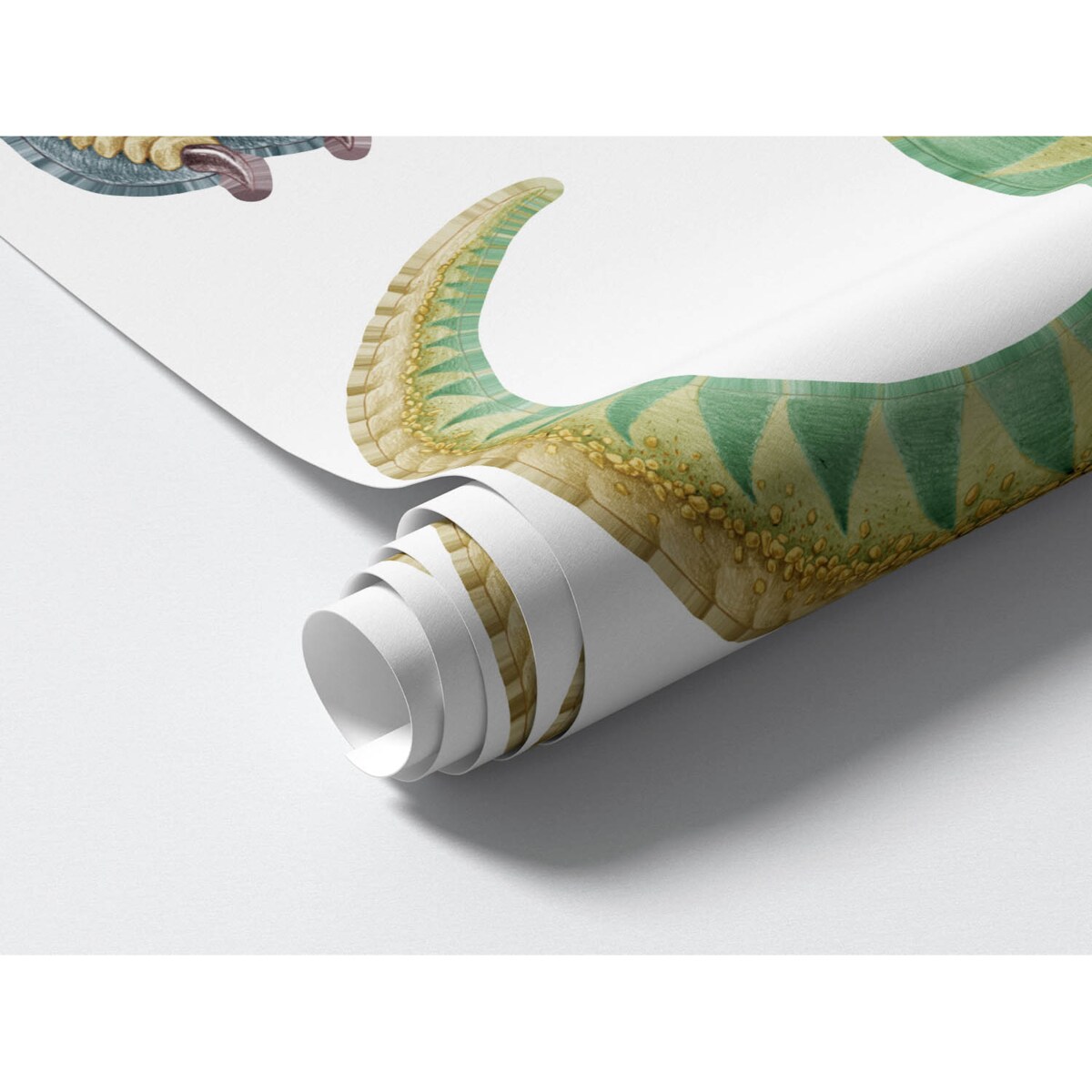 Zestaw naklejek na ścianę, Pastelowe dinozaury, 100cm
