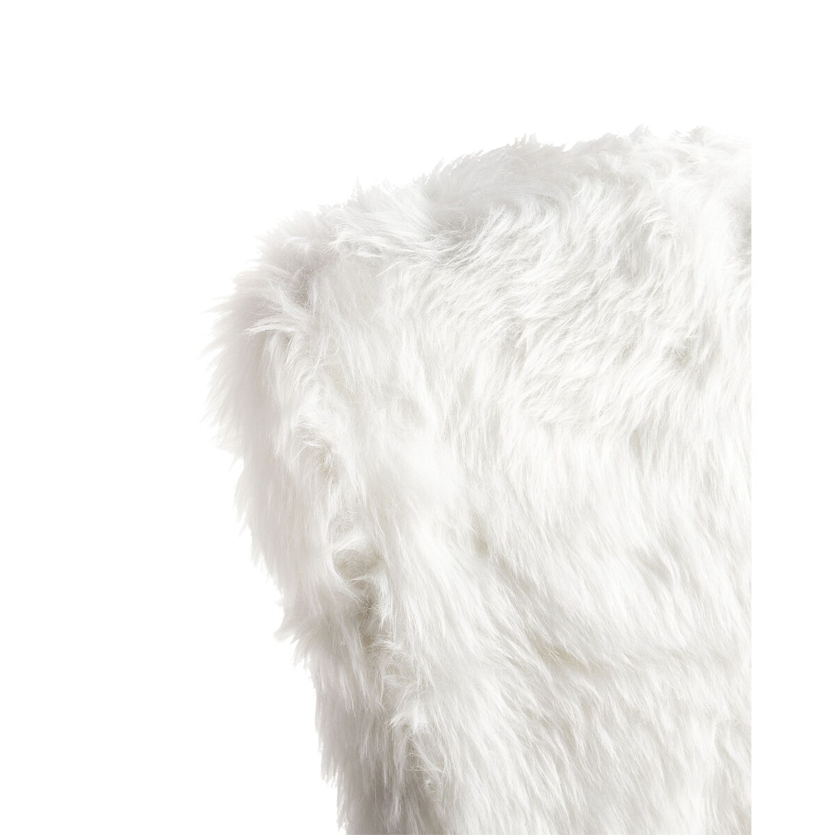 Krzesło biurowe Obrotowy MARGATE Sztuczne futro Biały