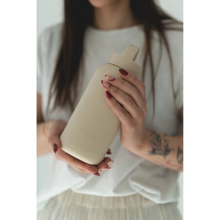 MUUKI DAILY BOTTLE szklana butelka na wodę 720 ml, Summer Sand