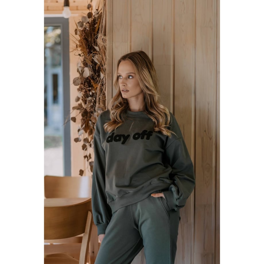 Bluza day off zielona khaki L