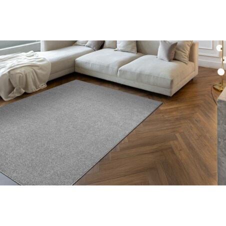 Dywan ETON PLUS jasnoszary jednolity, 100x150 cm