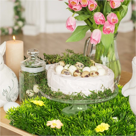 Wiosenna Trawa Ozdoba 25X25 Cm Stroik Wielkanocny Ozdobna Dekoracyjna