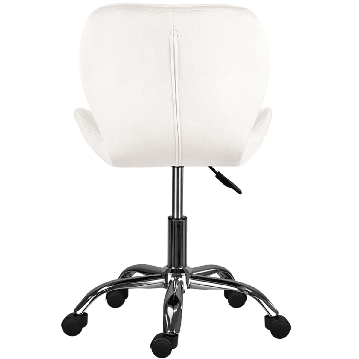 Krzesło biurowe fotel obrotowy regulowany welurowy beż