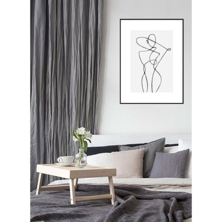 Poster Story, Plakat, Obraz - Dama w Konturach, wymiary 21 x 30 cm