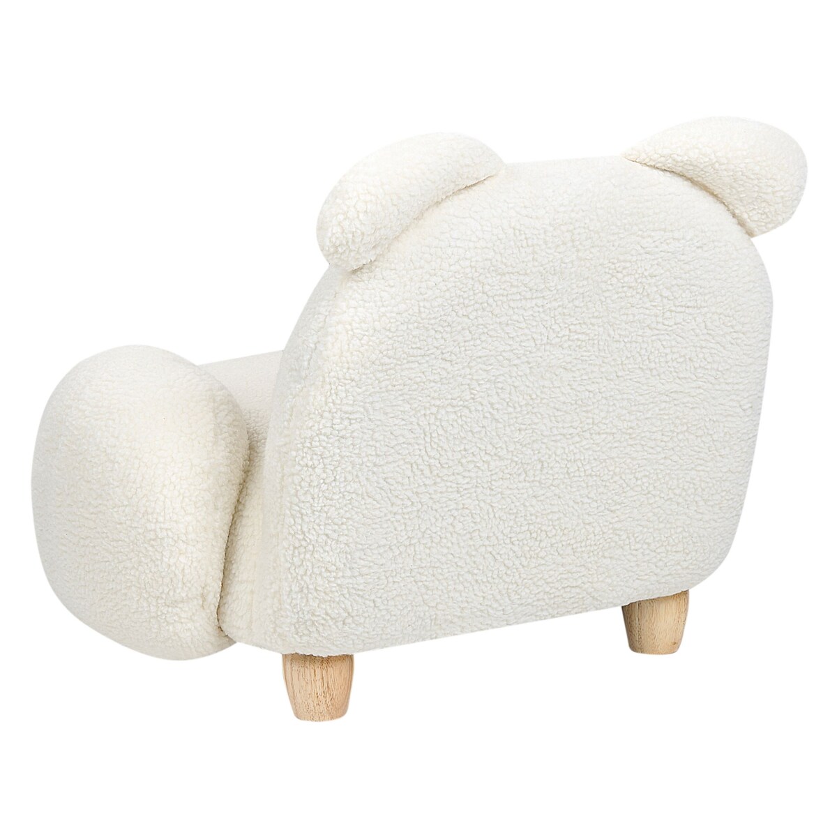 Fotel dziecięcy królik teddy biały KANNA