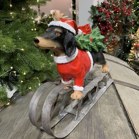 Pies na sankach LED 40 cm Timstor