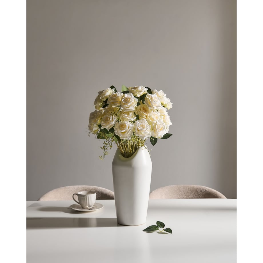 Bukiet sztucznych kwiatów LAPAS 55 cm Biały