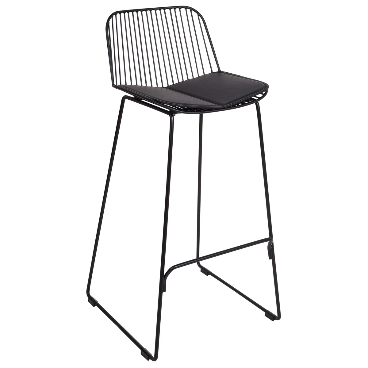 Zestaw 2 krzeseł barowych czarny PENSACOLA