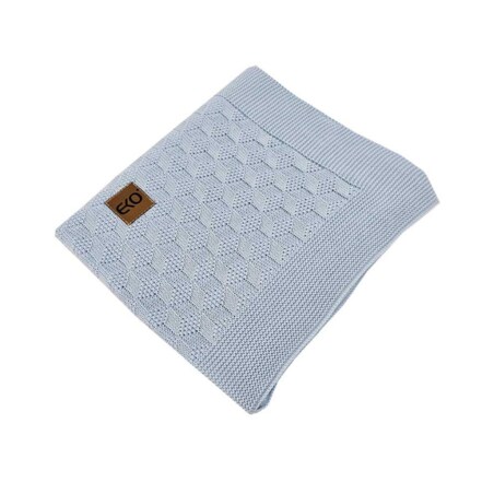 Kocyk bambusowy dla dziecka NIEBIESKI