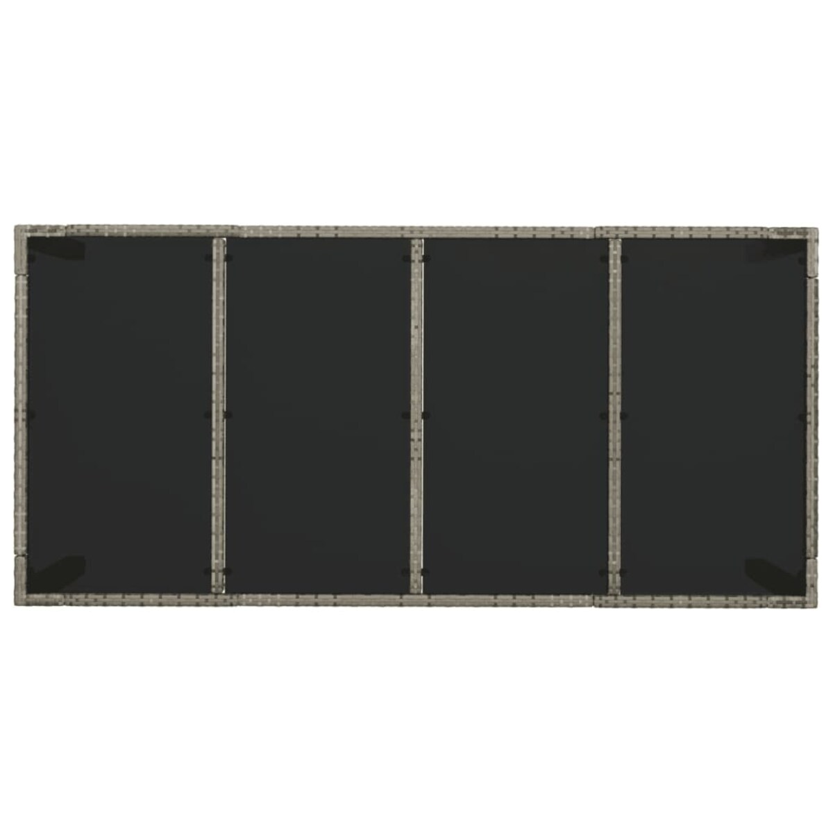 vidaXL 9-cz. zestaw mebli ogrodowych z poduszkami, szary rattan PE