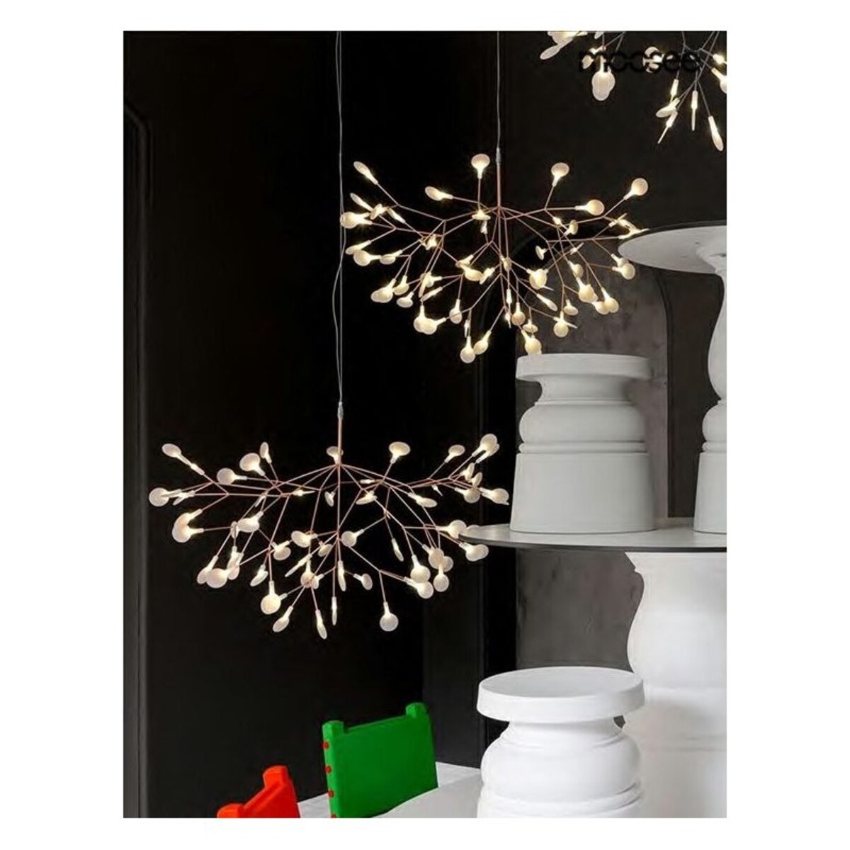 Wisząca lampa Flora MSE010100205 listki LED 22,5W złota