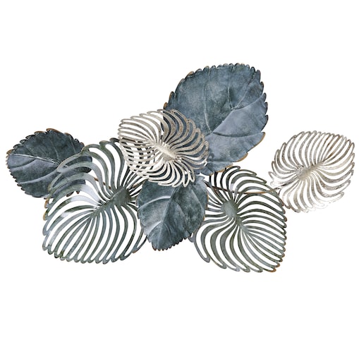 Dekoracja ścienna Liść MAGNESIUM 55 cm Metal Złoty