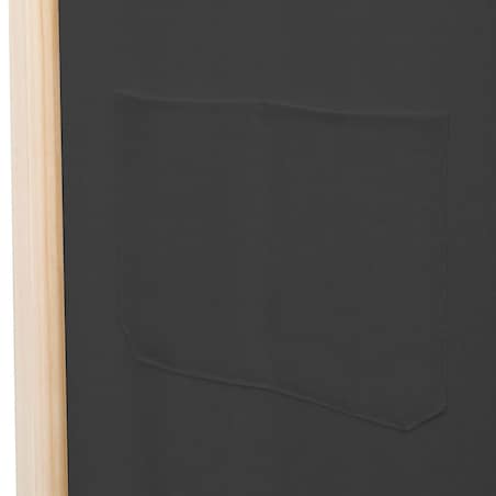 vidaXL Parawan 6-panelowy, szary, 240 x 170 x 4 cm, tkanina