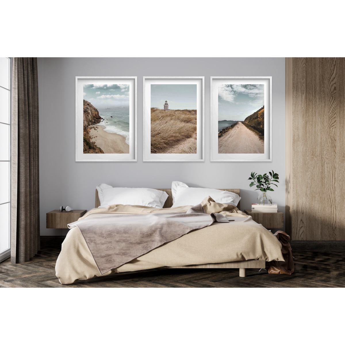 Plakaty Obrazy ścienne w ramie Plaża Morze Ozdoba do salonu sypialni 30x40