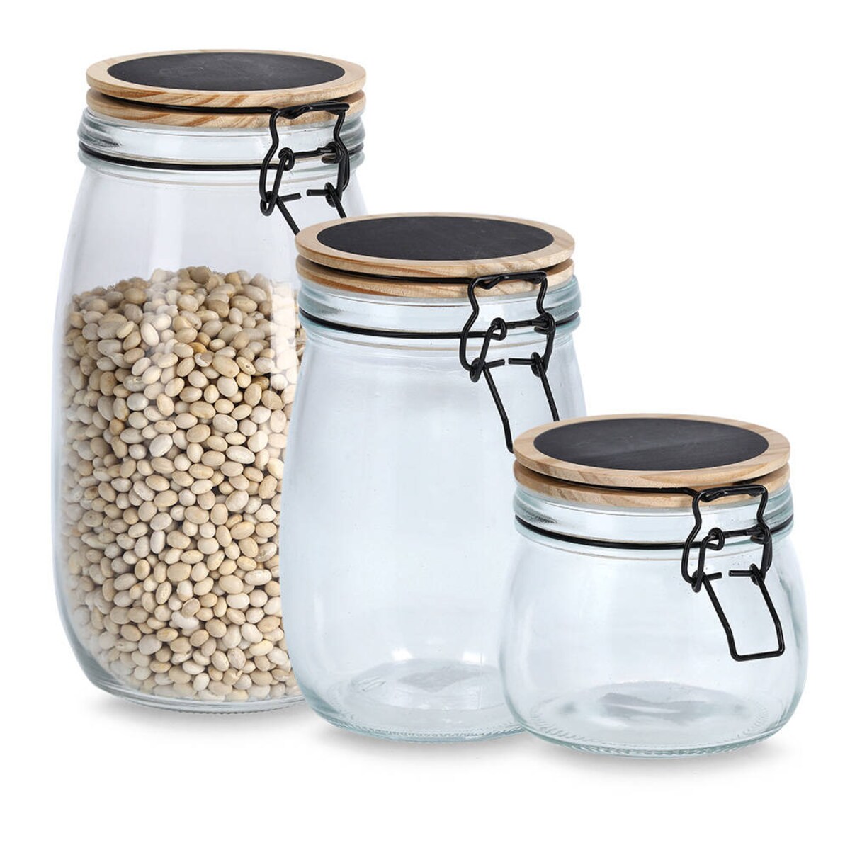 Szklany słoik z hermetycznym zamknięciem