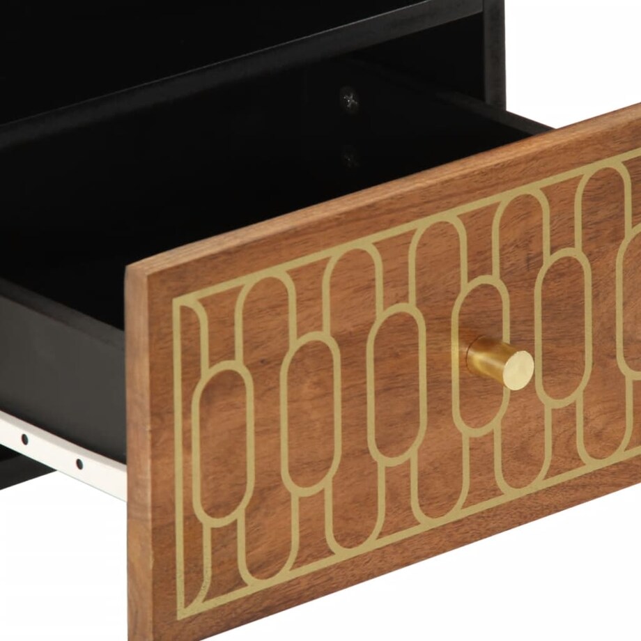 vidaXL Szafki nocne, 2 szt., 40x33x46 cm, lite drewno mango