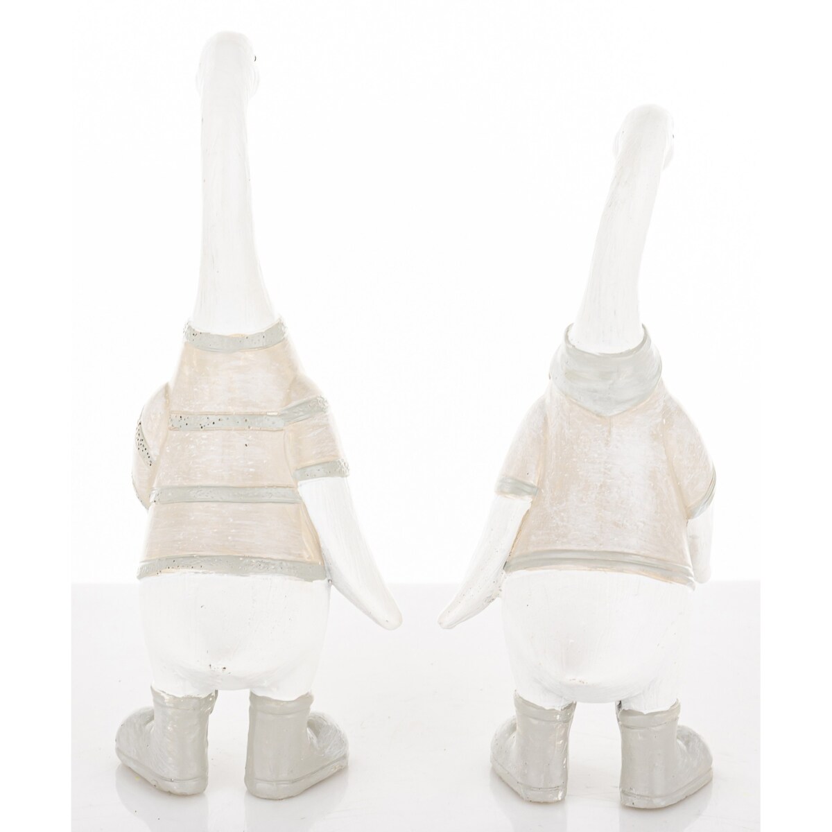 Dekoracja - 2 szt. białe gąski 15x6x8 cm GOOSE-2 w koszulkach