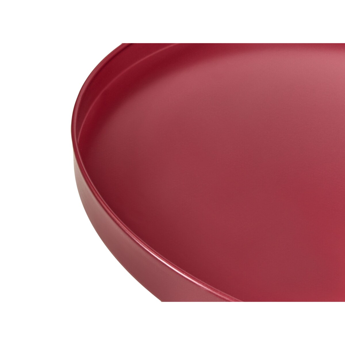 Stolik ogrodowy CAVINIA 40 cm Metal Burgundowy