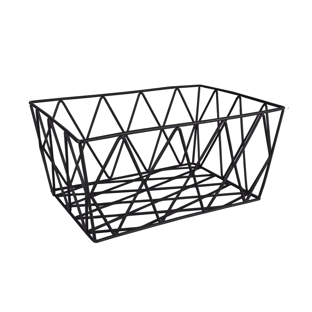 Kleine Wolke Slack Koszyk łazienkowy czarny M druciany