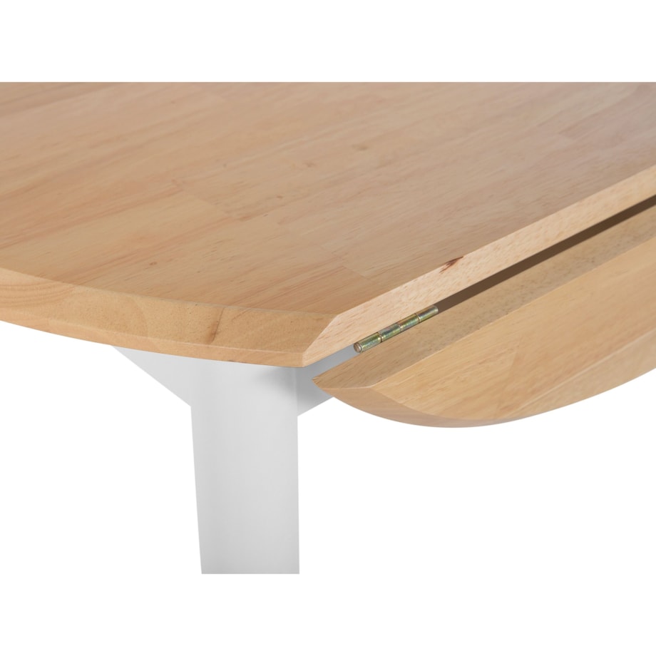 Stół do jadalni rozkładany okrągły ⌀ 61/92 cm jasne drewno OMAHA