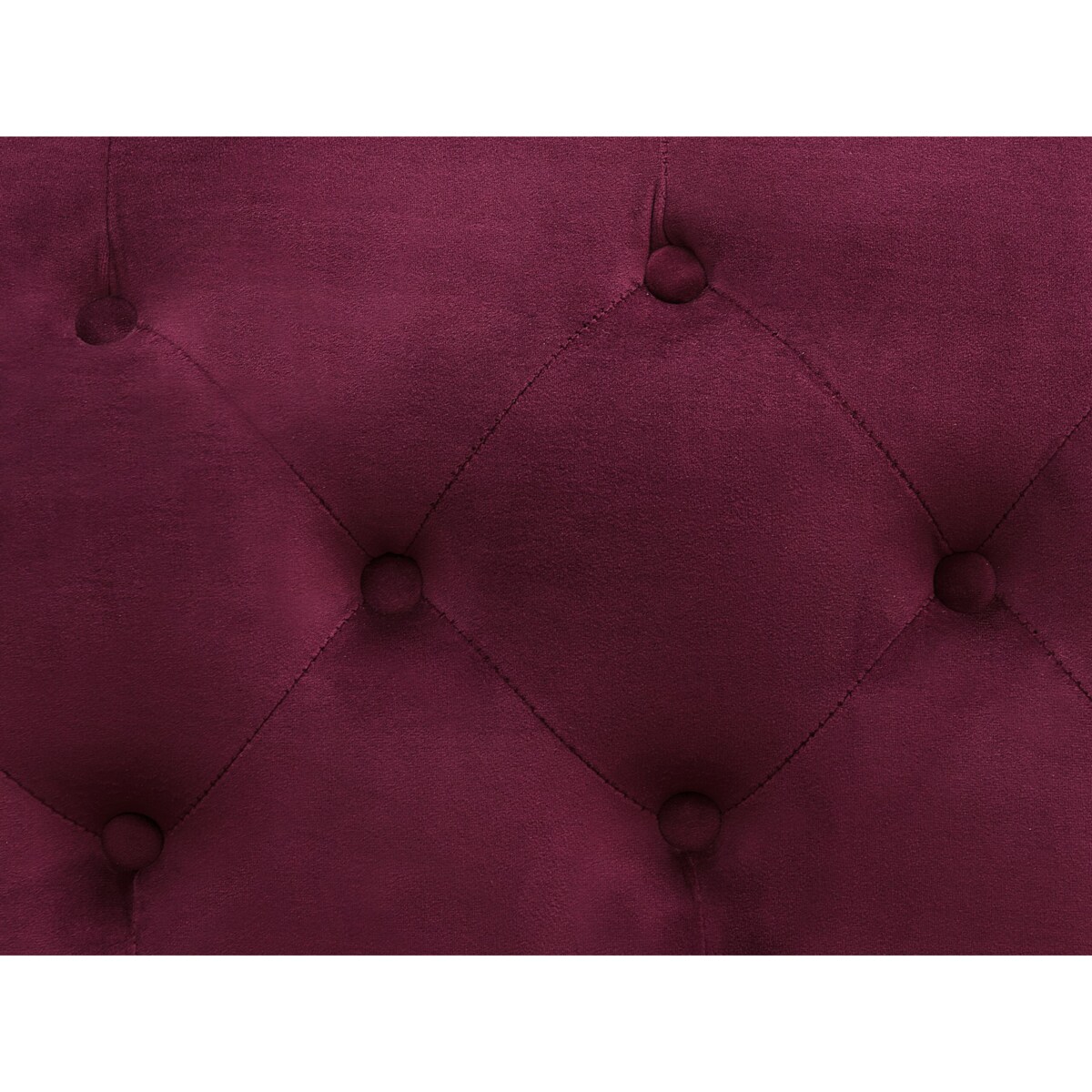 Sofa 2-osobowa welurowa burgundowa SKIEN