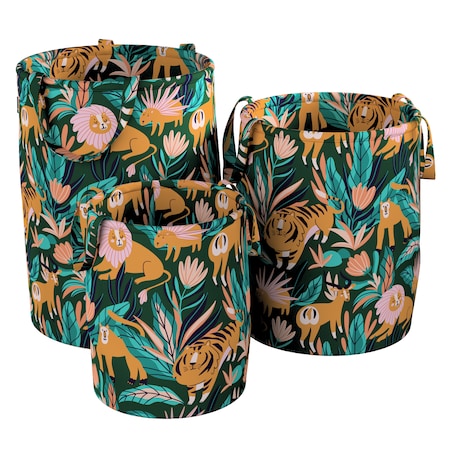 Kosz na zabawki Tobi, zielony, 40x60cm, Magic Collection