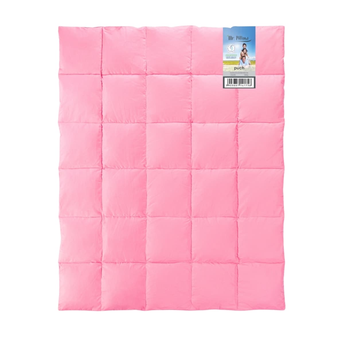 Kołdra Mr. Pillow puch AMZ 155x200 cm Całoroczna Różowy