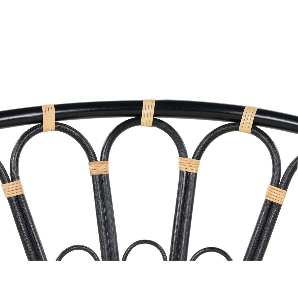 Kosz ogrodowy rattanowy czarny ROSSANO