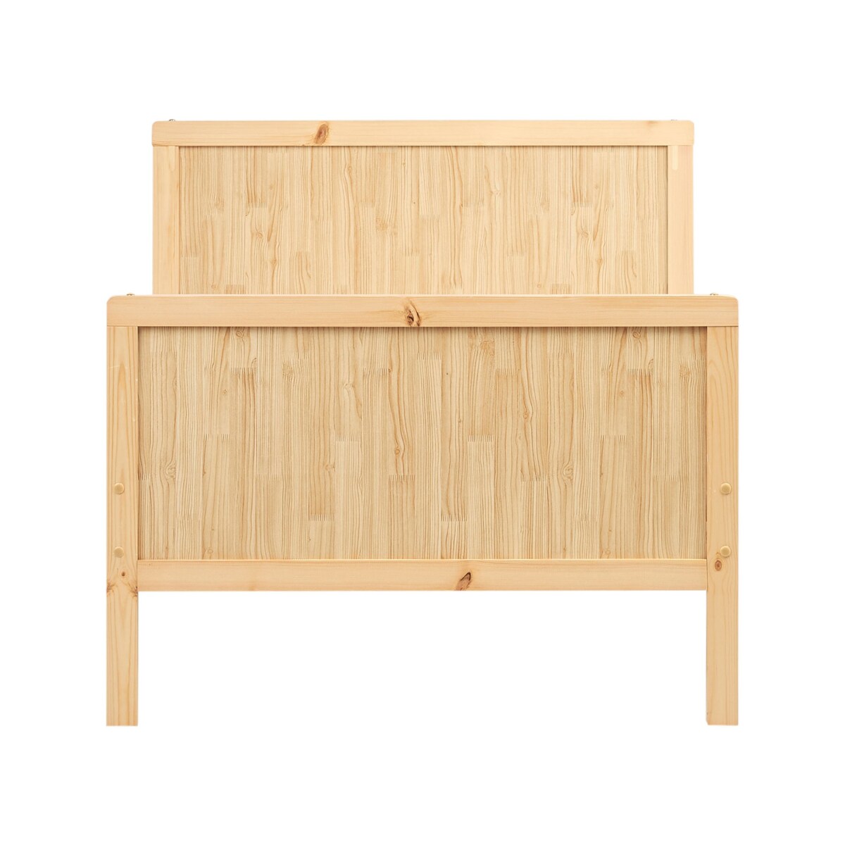 Rozsuwane łóżko dziecięce Drewno sosnowe MONTIGNY 90 x 200 cm Jasne drewno