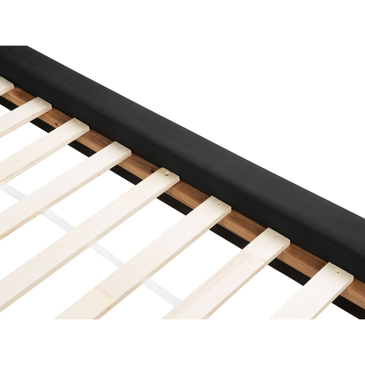 Łóżko welurowe 180 x 200 cm czarne VIENNE