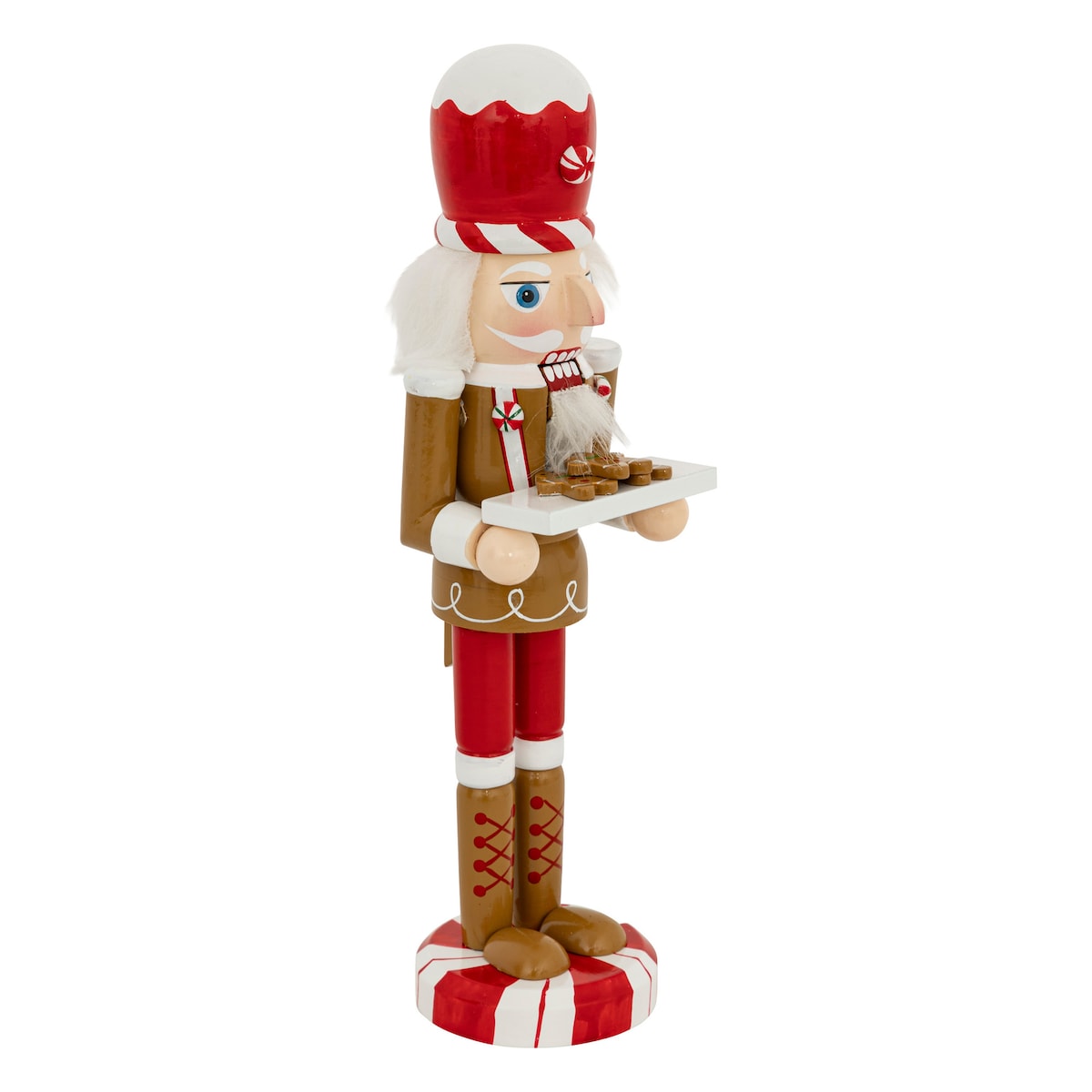 Figurka dziadek do orzechów z piernika, 25 cm, drewno