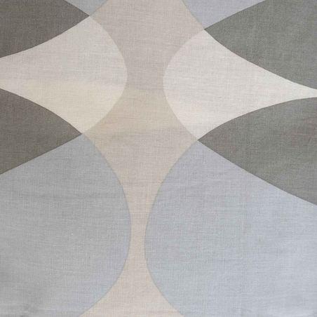 Poszewka dekoracyjna bawełniana 40x40 Forma Stone szara w geometryczny wzór, Cottonlove, Darymex