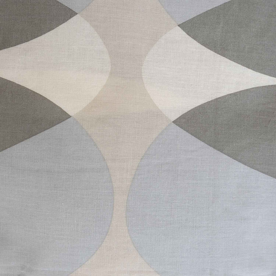 Poszewka dekoracyjna bawełniana 40x40 Forma Stone szara w geometryczny wzór, Cottonlove, Darymex