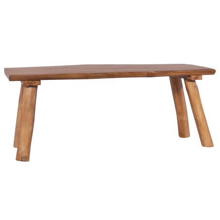 vidaXL Ławka ogrodowa, 120 cm, lite drewno tekowe
