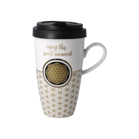 Kubek na wynos 500 ml - Flower of life - Lotus -Goebel