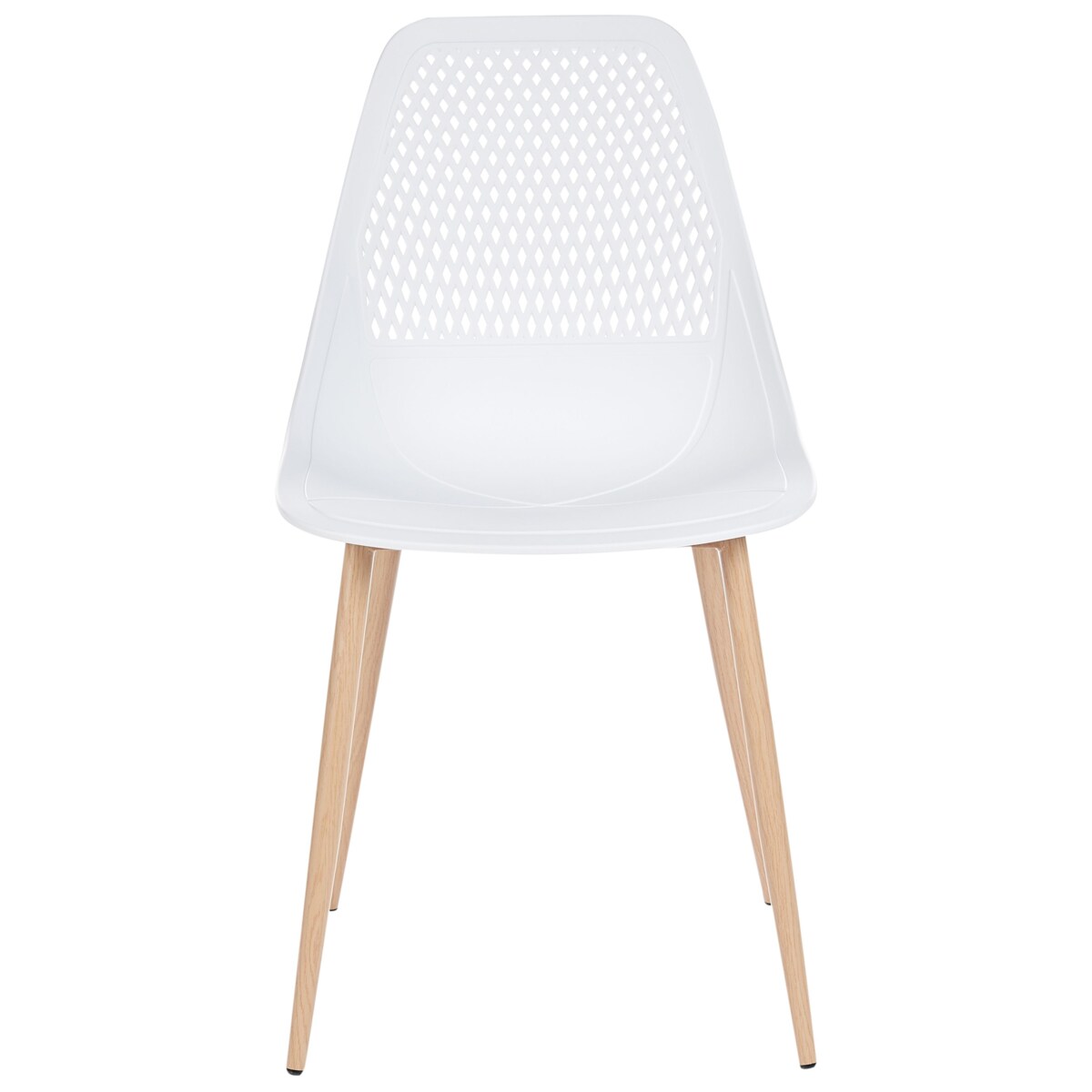 Zestaw 4 krzeseł HAZELTON Biały