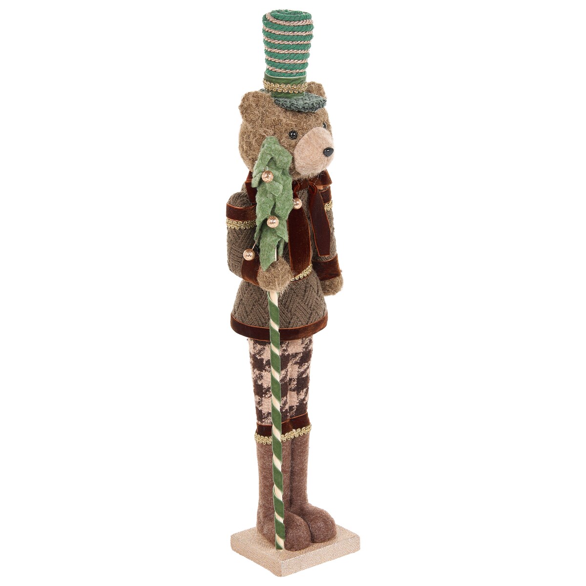 Zestaw 2 figurek dekoracyjnych ALATORNIO 62/63 cm Niedźwiedź Renifer Brązowy