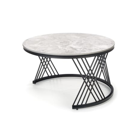 ZESTAW 2 STOLIKÓW Intela POPIELATY WZÓR MARMURU stelaż metal