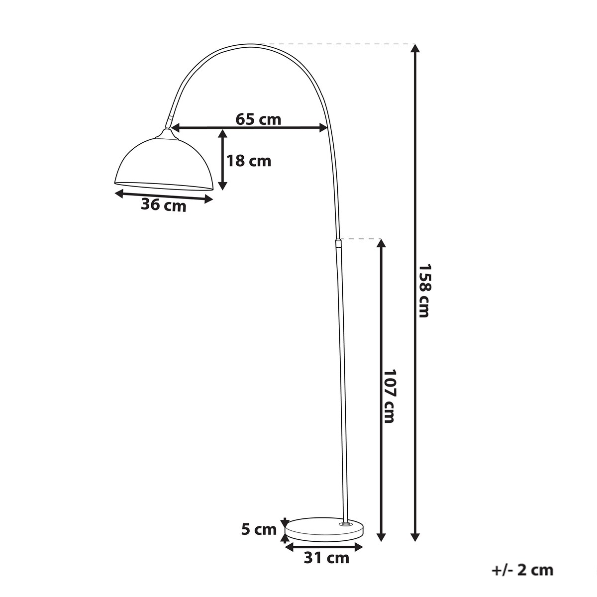 Lampa podłogowa CANDELLA Metal Miedziany