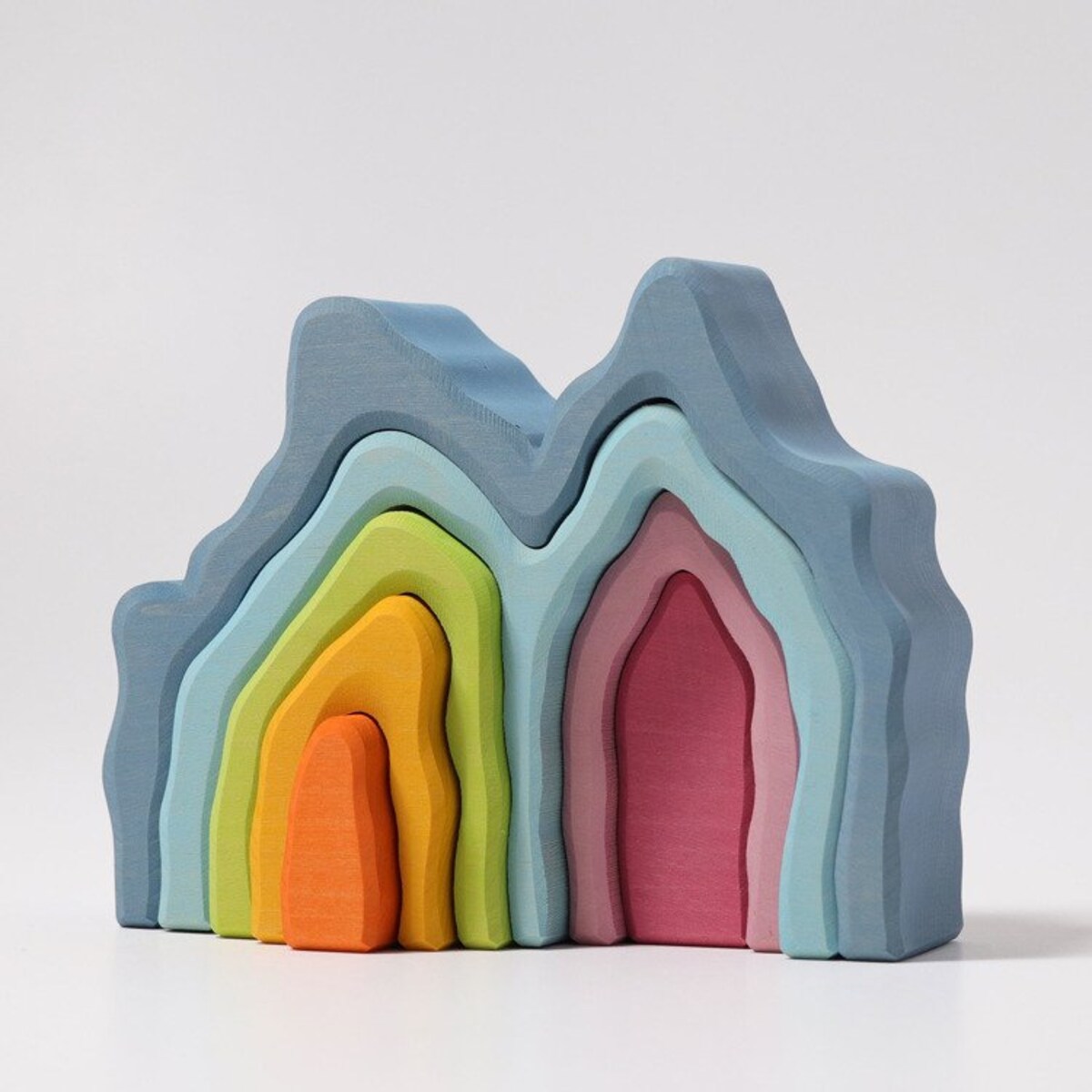 Kształt Jaskinia - drewniane klocki Grimm's pastelowe 3+