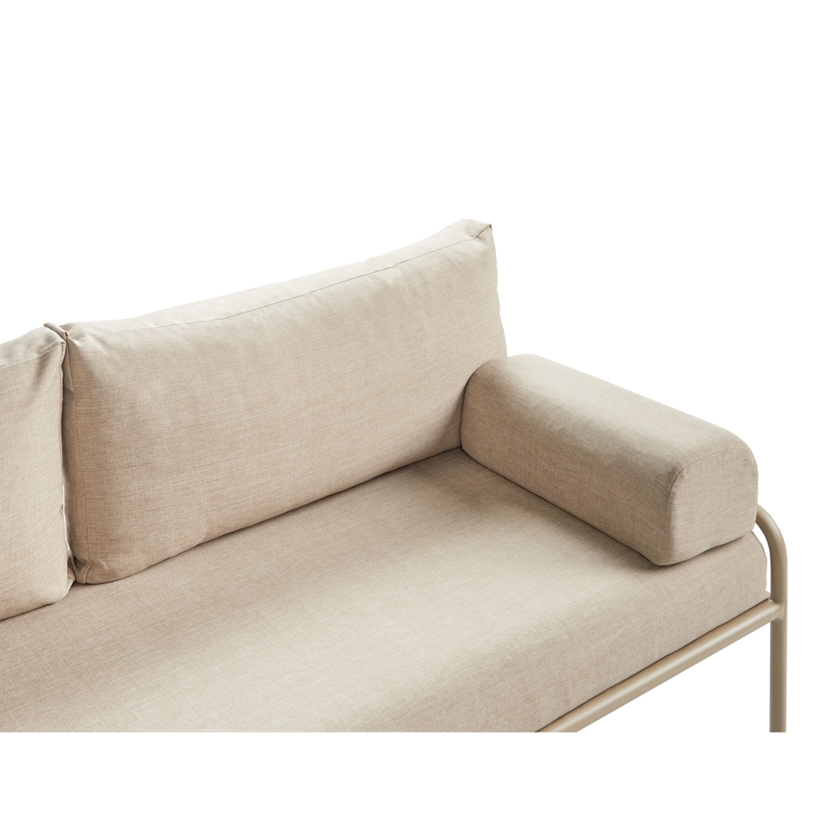 Ławka ogrodowa z poduchą Beżowy SOLOFRA