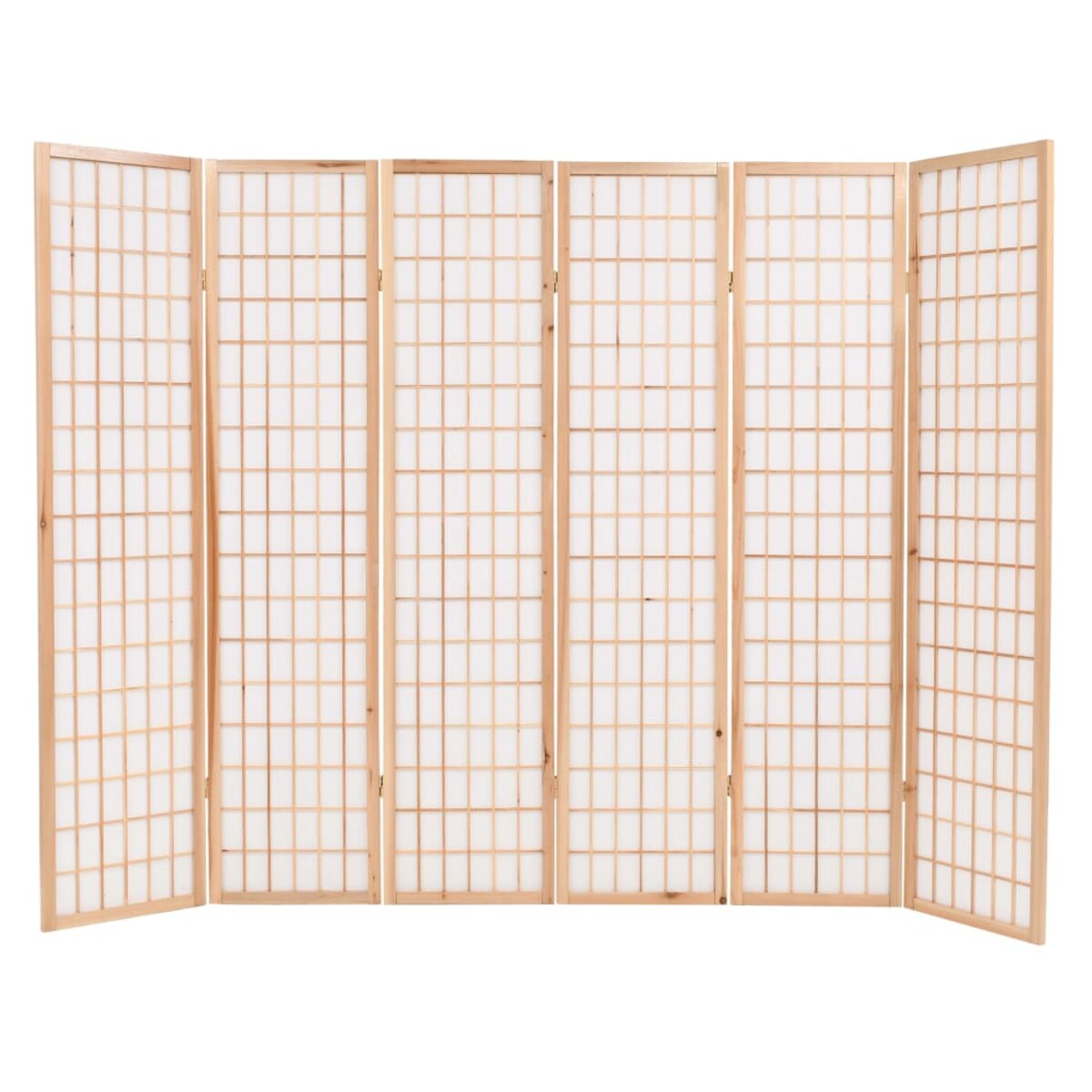 vidaXL Parawan 6-panelowy w stylu japońskim, 240x170 cm, naturalny